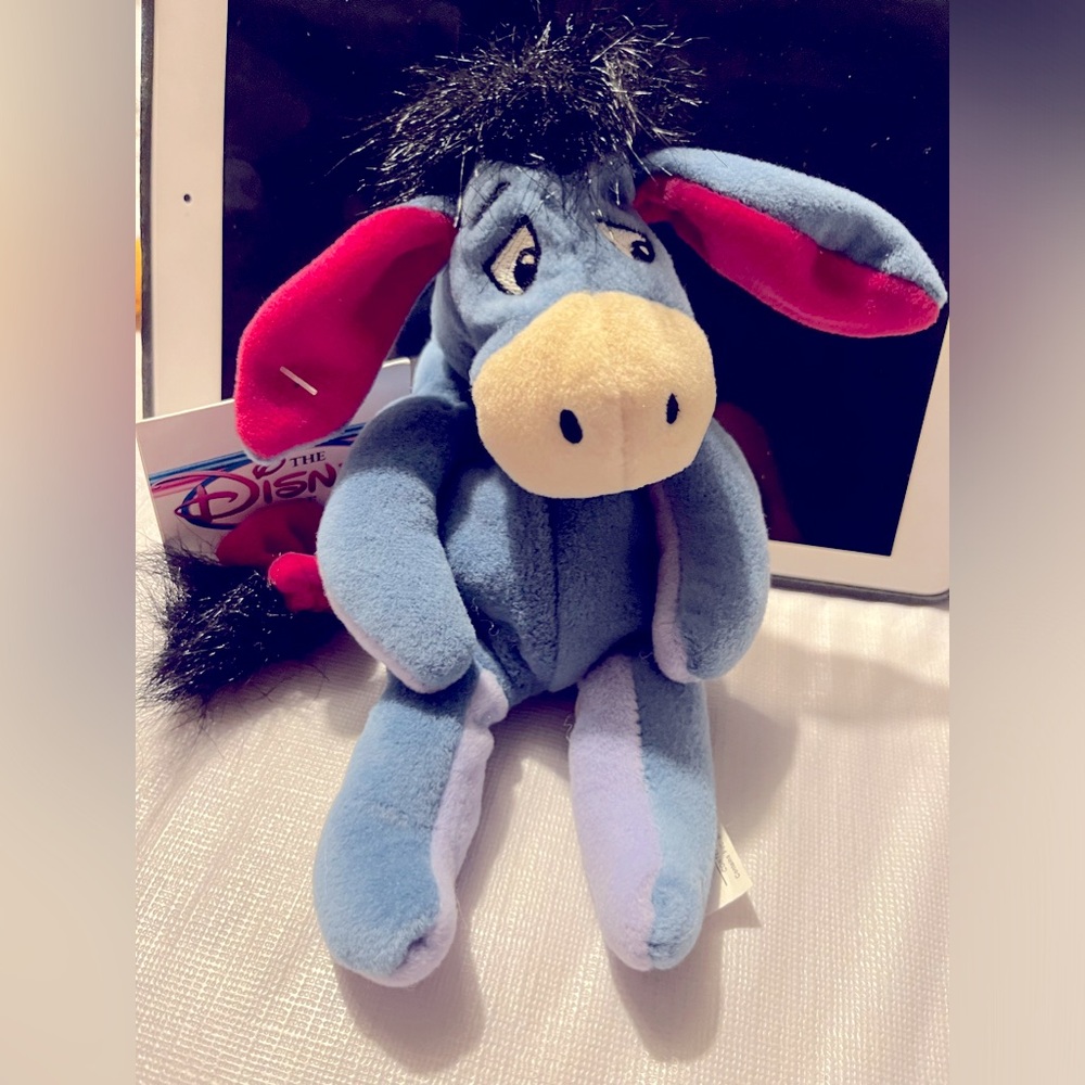 NEW! Disney Store Exclusive Eeyore 9" Mini Bean Bag Plush. NWT